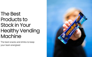 the best products to stock in your vending machine with protein bar image to the right